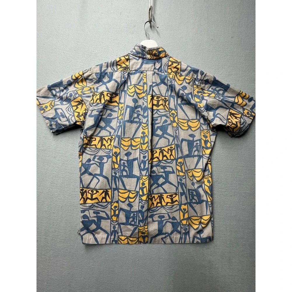 VTG Reyn Spooner S (21x27) Hawaiian Aloha Shirt Made Hawaii Abstract Art 80s